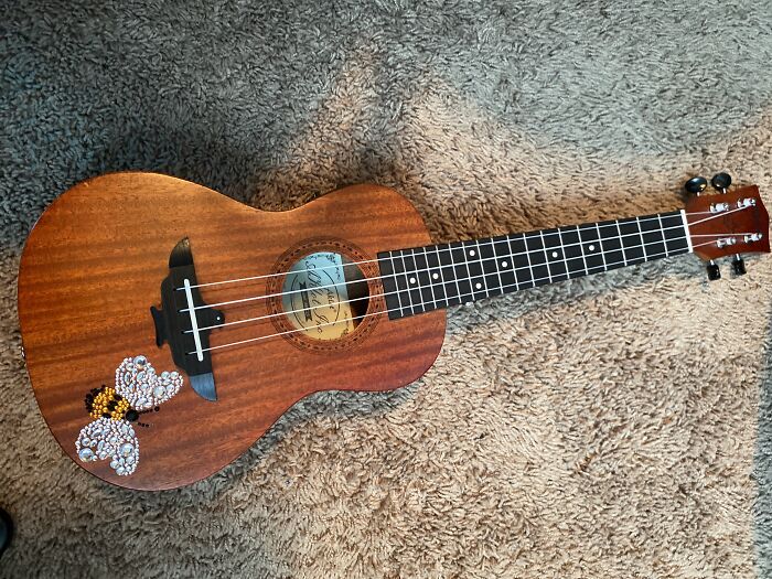 Taught Myself To Play On A Toy Ukulele And Got This Beauty For Christmas