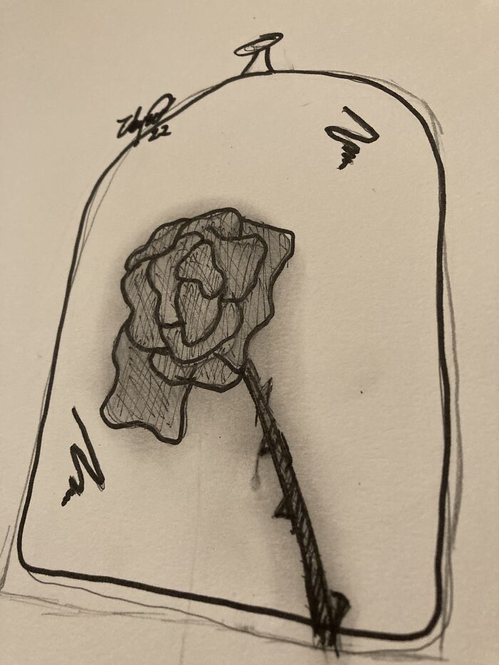 Here’s Some Crappy Line Art That I Scribbled Down And Somehow Saved. ✨🌹