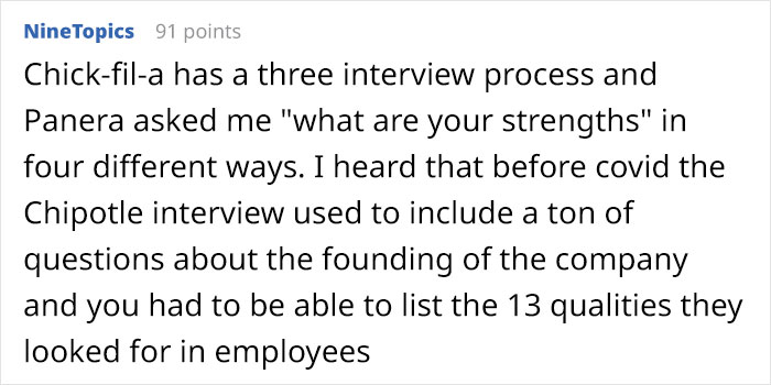 14 Times People Were Shocked By How Ridiculously Formal Minimum Wage Job Interviews Were, And Opposite Stories