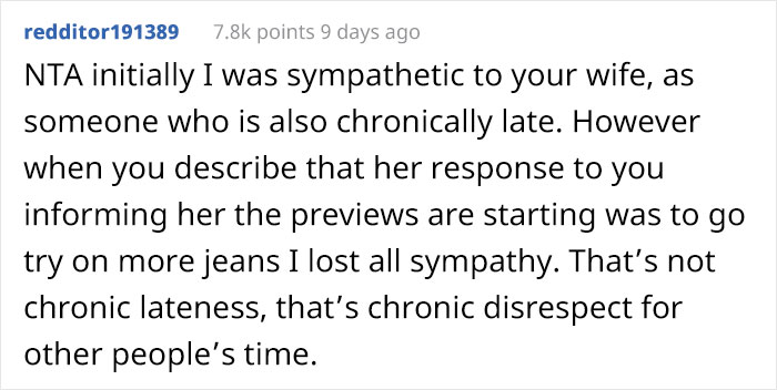 "I'd Do It Again": Husband Can't Stand Wife Being 'Chronically Late', So He Decides To Teach Her A Lesson