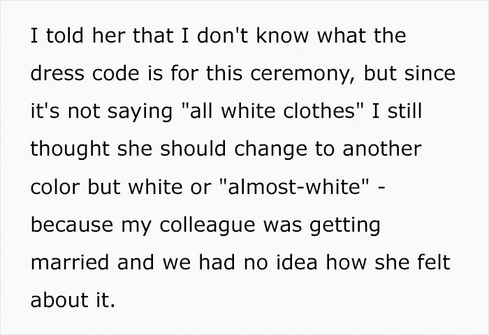 Guy Wonders If He Was Too Harsh After Demanding His Girlfriend Change Her Dress For A Colleague's Wedding Guy Wonders If He Was Too Harsh After Demanding His Girlfriend Change Her Dress For A Colleague's Wedding