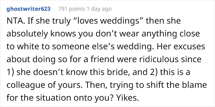 Guy Wonders If He Was Too Harsh After Demanding His Girlfriend Change Her Dress For A Colleague's Wedding Guy Wonders If He Was Too Harsh After Demanding His Girlfriend Change Her Dress For A Colleague's Wedding