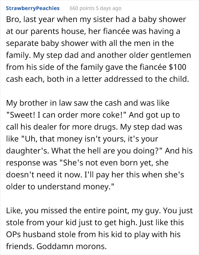 "Am I The [Jerk] For Telling Everyone That My Husband Sold All My Baby Shower Gifts?"