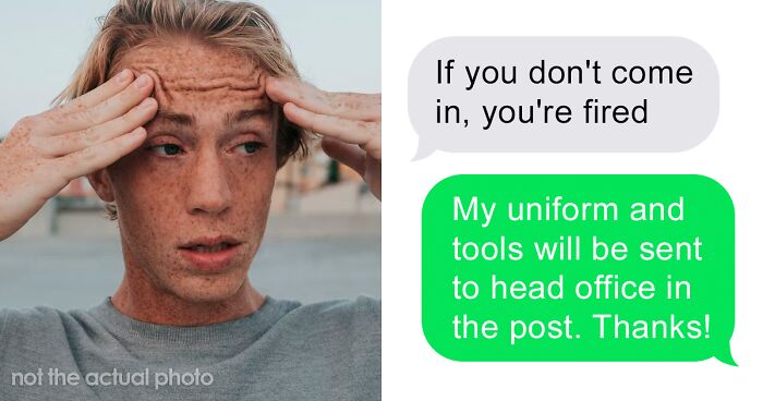 Employee Shares Screenshots Of His Manager Completely Losing It After He Refused To Come In On His Day Off