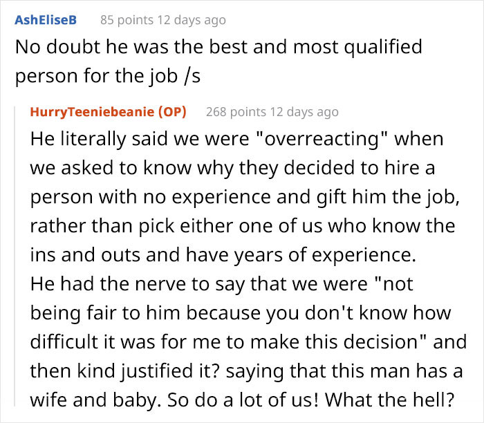 12 Waitresses Decide Not To Show Up For Work After Boss Promotes "Son Of A Friend" Without Any Experience Over Them 12 Waitresses Decide Not To Show Up For Work After Boss Promotes "Son Of A Friend" Without Any Experience Over Them
