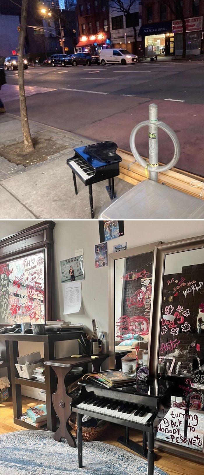 You Know How We Get A Lot Of Pianos? Well… This Is The Smallest. 79th And 1st!