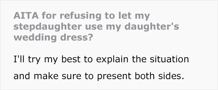 Mom Asks If She Was Wrong To Refuse To Let Her Stepdaughter Use Her Deceased Daughter&rsquo;s Wedding Dress