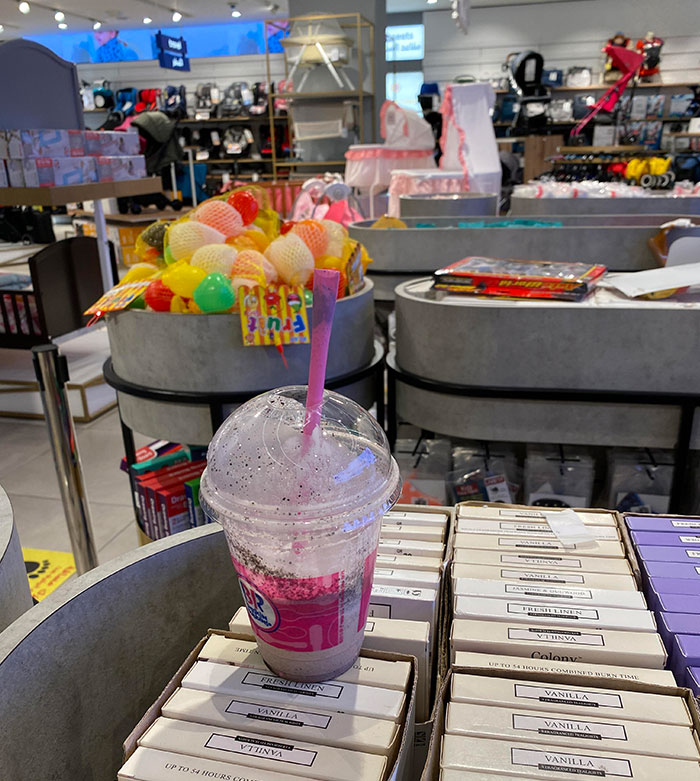 Jerk Left The Half Drank Cup Of Milkshake At The Store For Staff To Clean. Never Understood This Kind