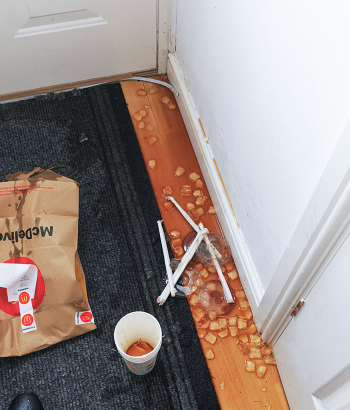 Having To Clean Up The Mess Of Uber Eats Drivers Letting Their Kids Bring My Food