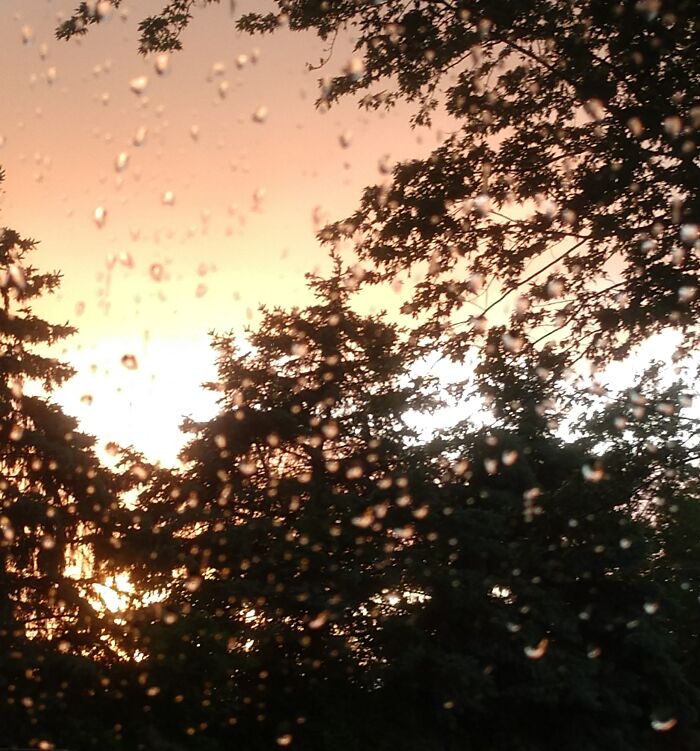 Rainy Sunset In NY