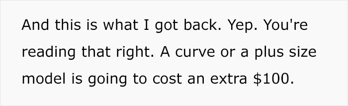 Photographer Charges $100 More For Plus-Size Models, Tries To Justify It Online But People Are Not Buying His Excuses