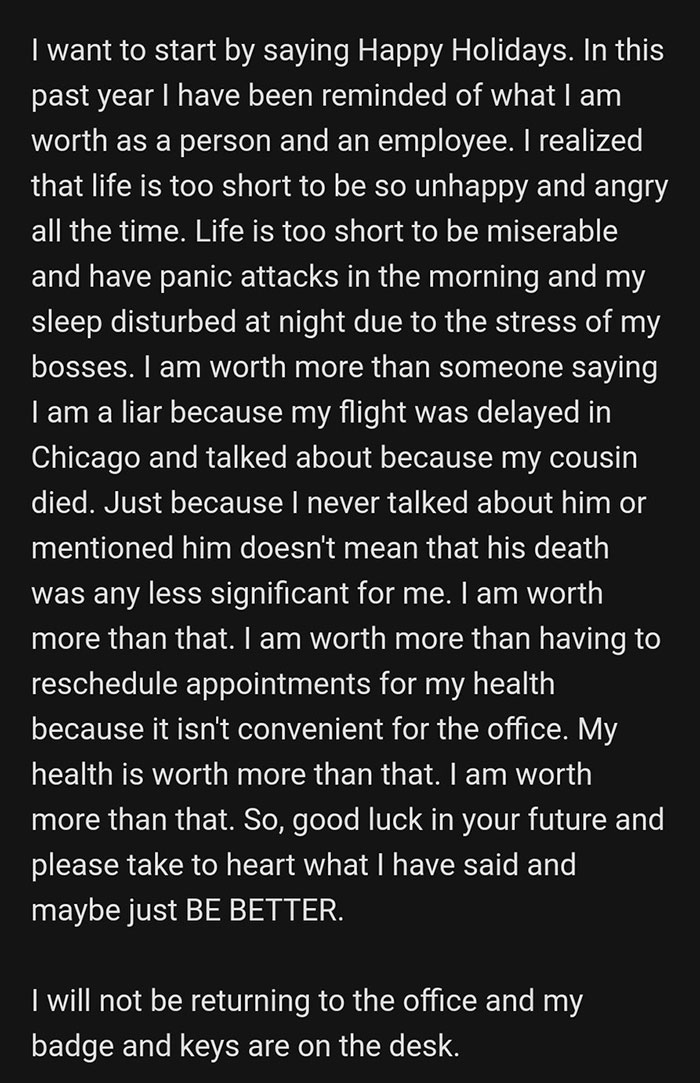 14 Screenshots Of People&rsquo;s &lsquo;I Quit&rsquo; Texts Because &lsquo;Screw That, I Deserve Better&rsquo;