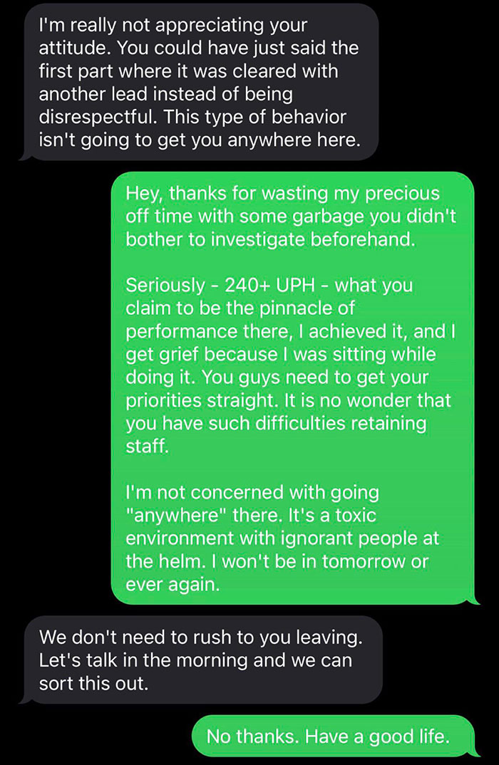 14 Screenshots Of People&rsquo;s &lsquo;I Quit&rsquo; Texts Because &lsquo;Screw That, I Deserve Better&rsquo;