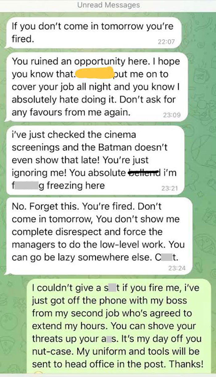 14 Screenshots Of People&rsquo;s &lsquo;I Quit&rsquo; Texts Because &lsquo;Screw That, I Deserve Better&rsquo;