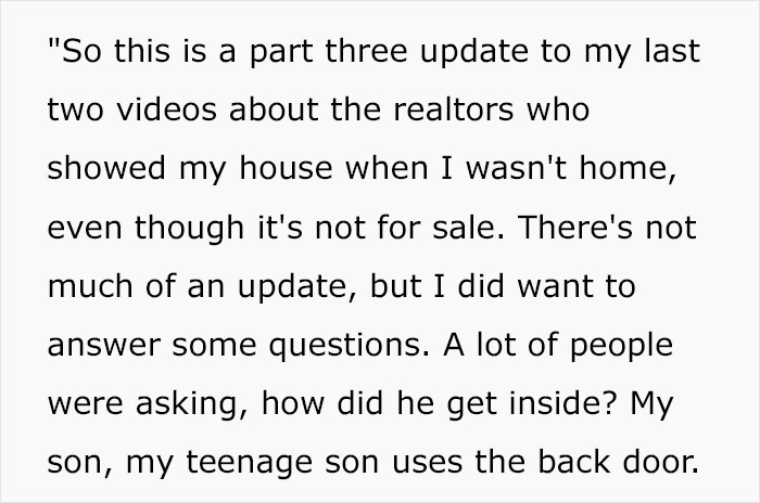 TikToker Catches Realtor Showing Her House Even Though It's Not For Sale, Documents Everything In A Viral TikTok