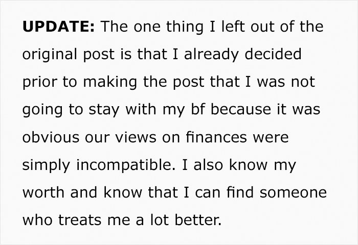 "On What Planet Is This Reasonable": Well-Earning Guy Hopes His Unemployed Girlfriend Will Split The Rent 50-50, She Asks The Internet To Weigh In