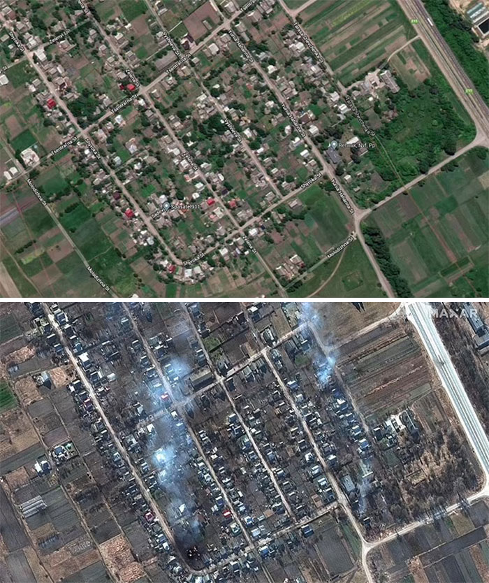 'Before And After': 20 Devastating Images From Ukraine That Show How Quickly The War Destroys Everything