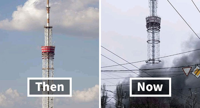 ‘Before And After’: 20 Devastating Images From Ukraine That Show How Quickly The War Destroys Everything