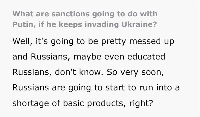 World Imposed Sanctions Against Russia Over Ukraine, This Man Explains What They Really Mean To Russia