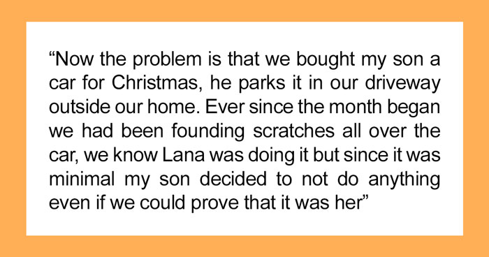 “AITA For Refusing To ‘See Other Options’ For A Girl And Pressing Charges For What She Did To My Son’s Car?”