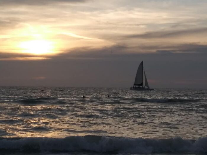 Sunset On Clearwater Beach, Florida. August 2021.