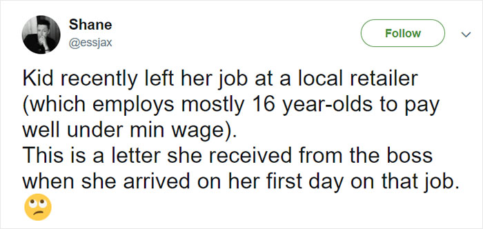 16-Year-Old Gets A List Of Rules From Her Boss On The First Day At Her Retail Job And Her Dad Is Outraged By It
