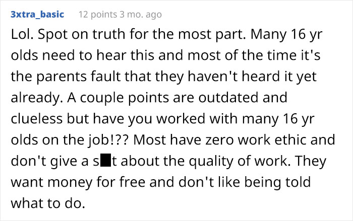 16-Year-Old Gets A List Of Rules From Her Boss On The First Day At Her Retail Job And Her Dad Is Outraged By It