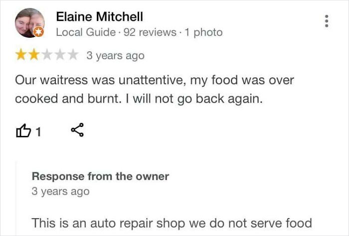 The Food At This Shop Sucked!