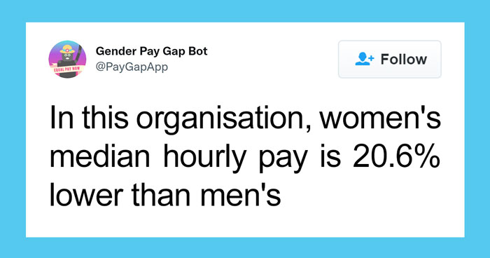 16 Companies That Posted A Celebratory Tweet For Women’s Day And Got Roasted By This Gender Pay Gap Bot