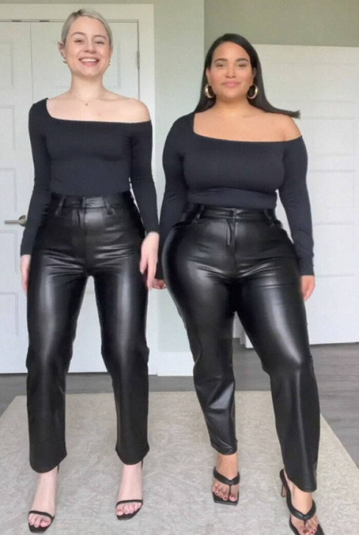"Style Not Size": Two Friends Show How The Same Outfit Looks On Their Different Body Sizes (30 New Pics)