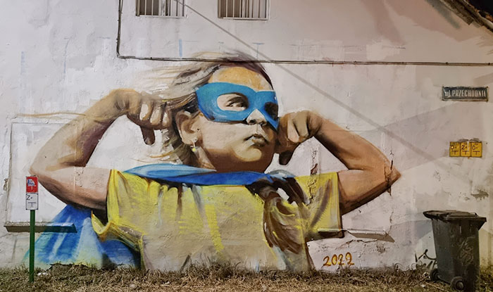 A New Mural Was Painted In Przechodnia Street, Pogorzelec Estate, Warsaw 