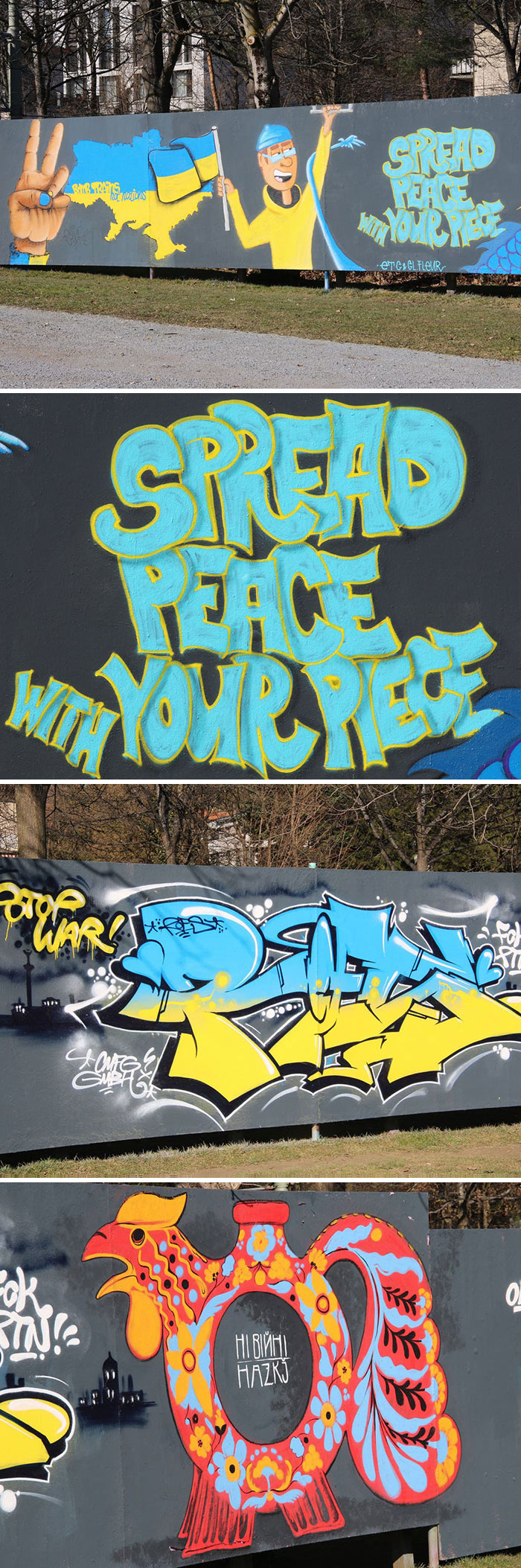 Street Art With A Political Message: Solidarity With Ukraine