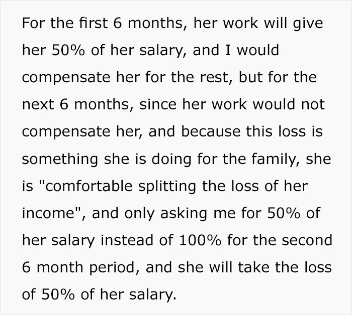 Woman Asks Husband To Cover All Of Her Financial Loss When Caring For Their Baby, He's Shocked And Lost Woman Asks Husband To Cover All Of Her Financial Loss When Caring For Their Baby, He's Shocked And Lost