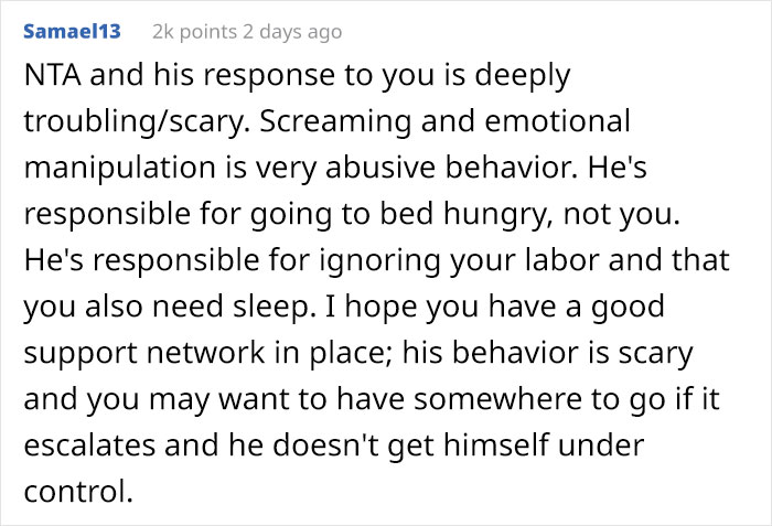 Entitled Husband Won't Reheat Dinner Himself, Wakes Up His Sleeping Wife To Laugh In Her Face