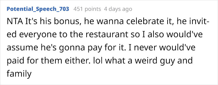 'He Insisted I Pay': Husband Loses It When Wife Only Pays For Her Own Meal After Big Family Celebratory Dinner That He Organized 'He Insisted I Pay': Husband Loses It When Wife Only Pays For Her Own Meal After Big Family Celebratory Dinner That He Organized