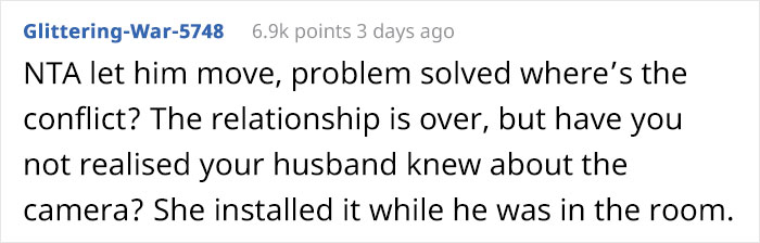 MIL Installs Secret Camera In Bedroom To Check If Her Daughter-In-Law Is Taking Care Of Her Son, Loses It When She Gets Found Out MIL Installs Secret Camera In Bedroom To Check If Her Daughter-In-Law Is Taking Care Of Her Son, Loses It When She Gets Found Out