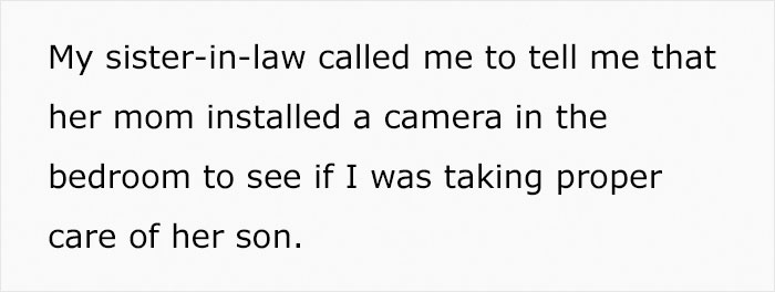MIL Installs Secret Camera In Bedroom To Check If Her Daughter-In-Law Is Taking Care Of Her Son, Loses It When She Gets Found Out MIL Installs Secret Camera In Bedroom To Check If Her Daughter-In-Law Is Taking Care Of Her Son, Loses It When She Gets Found Out