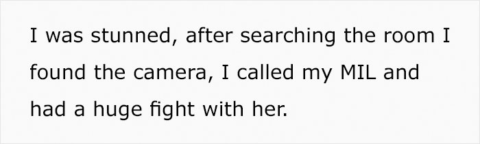 MIL Installs Secret Camera In Bedroom To Check If Her Daughter-In-Law Is Taking Care Of Her Son, Loses It When She Gets Found Out MIL Installs Secret Camera In Bedroom To Check If Her Daughter-In-Law Is Taking Care Of Her Son, Loses It When She Gets Found Out