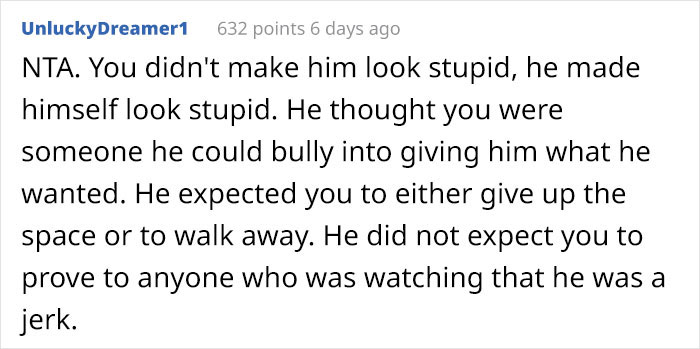 “I Took My Leg Off”: Woman Asks If She Was Wrong To Dramatically Respond To This Man Who Yelled At Her For Parking In A Handicapped Spot “I Took My Leg Off”: Woman Asks If She Was Wrong To Dramatically Respond To This Man Who Yelled At Her For Parking In A Handicapped Spot