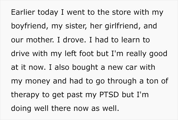 “I Took My Leg Off”: Woman Asks If She Was Wrong To Dramatically Respond To This Man Who Yelled At Her For Parking In A Handicapped Spot “I Took My Leg Off”: Woman Asks If She Was Wrong To Dramatically Respond To This Man Who Yelled At Her For Parking In A Handicapped Spot