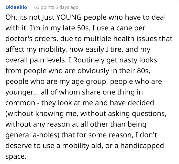 “I Took My Leg Off”: Woman Asks If She Was Wrong To Dramatically Respond To This Man Who Yelled At Her For Parking In A Handicapped Spot “I Took My Leg Off”: Woman Asks If She Was Wrong To Dramatically Respond To This Man Who Yelled At Her For Parking In A Handicapped Spot