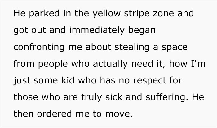 “I Took My Leg Off”: Woman Asks If She Was Wrong To Dramatically Respond To This Man Who Yelled At Her For Parking In A Handicapped Spot “I Took My Leg Off”: Woman Asks If She Was Wrong To Dramatically Respond To This Man Who Yelled At Her For Parking In A Handicapped Spot