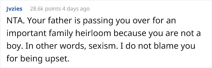 Daughter Wonders If She's A Jerk For Ruining Her Birthday Party Because She Didn't Get Great-Grandfather's Pocket-Watch