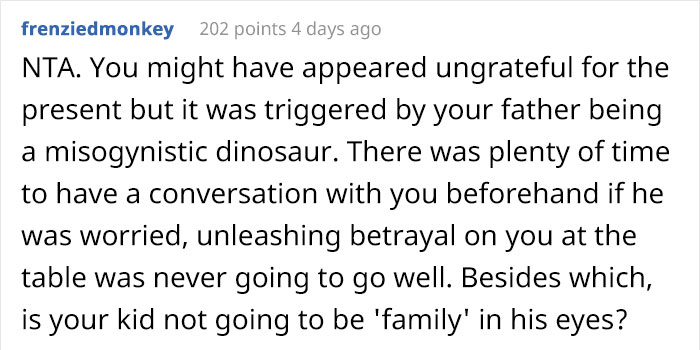 Daughter Wonders If She's A Jerk For Ruining Her Birthday Party Because She Didn't Get Great-Grandfather's Pocket-Watch