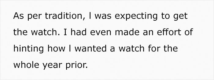 Daughter Wonders If She's A Jerk For Ruining Her Birthday Party Because She Didn't Get Great-Grandfather's Pocket-Watch