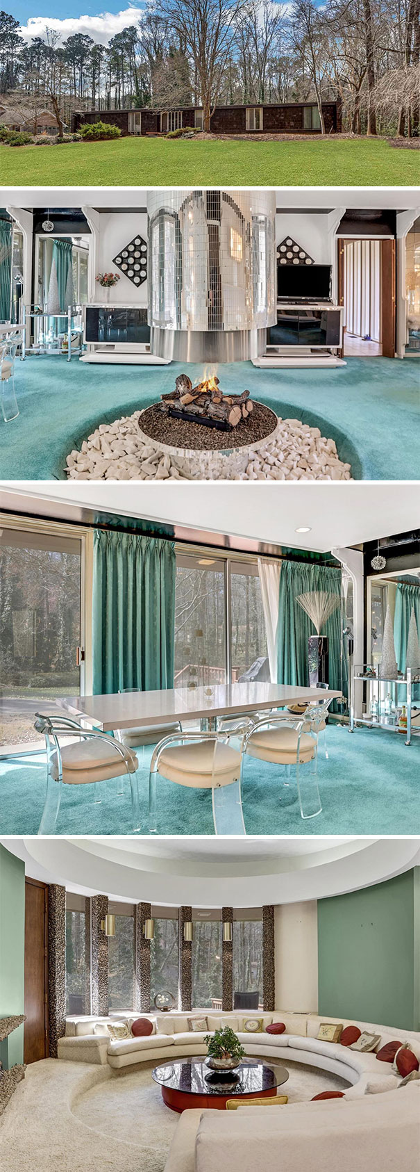 Here’s A Near Perfect Mid-Century Modern In Stone Mountain, Ga For $475,000 And Yes It Has A Conversation Pit