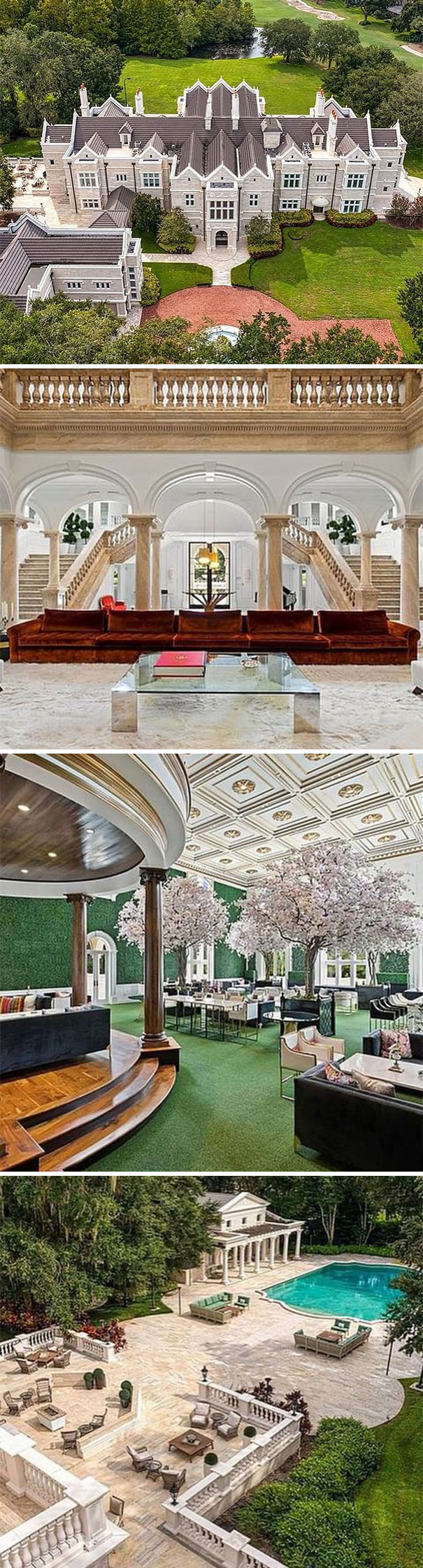 We Are Down In Tampa Fl For This $8.95 Million Castle And Comes With This Very Green Ball Room