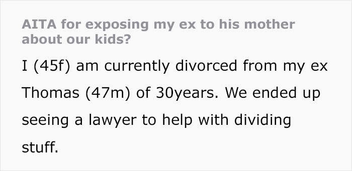 Woman Asks Her Ex-DIL To Let Her Son Meet His Children, She Exposes Her Ex-Husband Who Actually Doesn’t Want Anything To Do With His Kids Woman Asks Her Ex-DIL To Let Her Son Meet His Children, She Exposes Her Ex-Husband Who Actually Doesn’t Want Anything To Do With His Kids