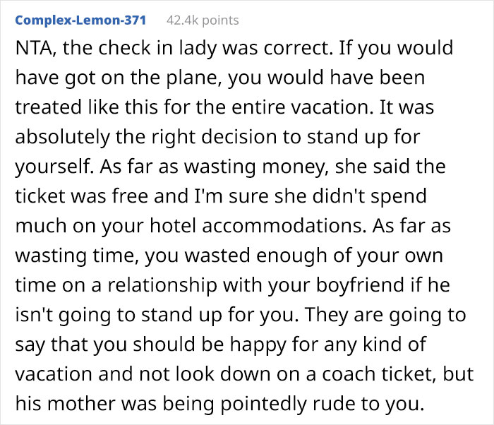 The Internet Is On This Woman&rsquo;s Side After She Was Humiliated By Her Boyfriend&rsquo;s Mom So She Dumped Him At The Airport