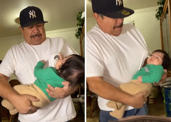 People Are Loving This Grandad&rsquo;s Idea Of Faking Breastfeeding When The Baby Refuses To Drink Out Of The Bottle